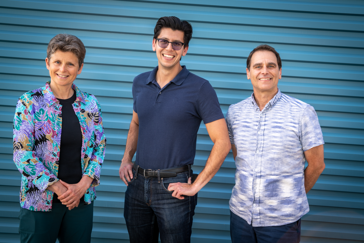 Left to right: Researchers Sascha von Meier, Dan Arnold and Doug Black